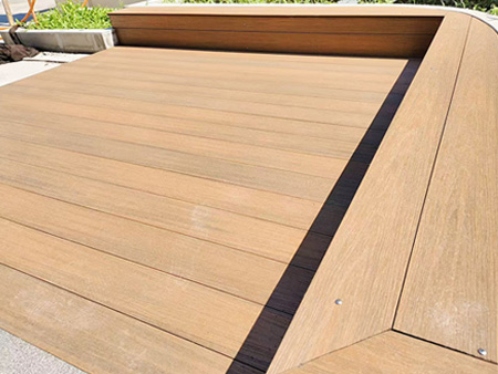 Outdoor wood plastic panel rendering